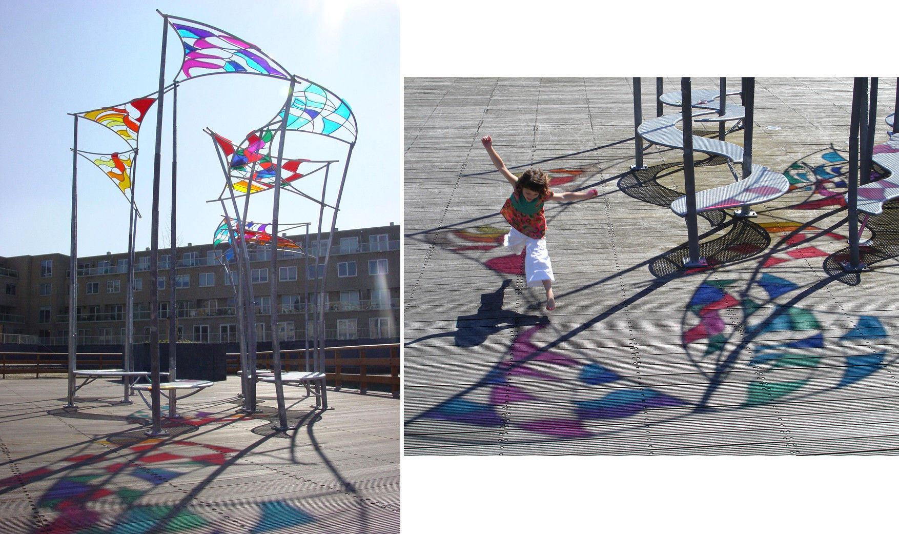 4 Kites in Zandvoort by artist Linda Verkaaik
