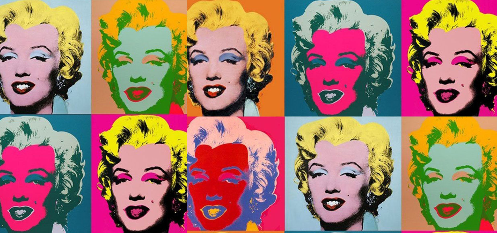 Voorbeeld van Pop Art: Marilyn Monroe's Diptych van Andy Warhol