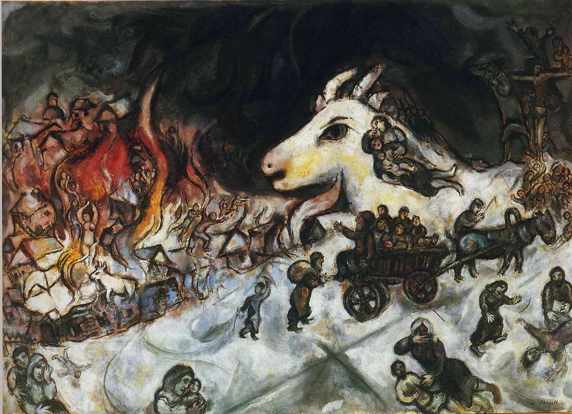 Marc Chagall print titled War