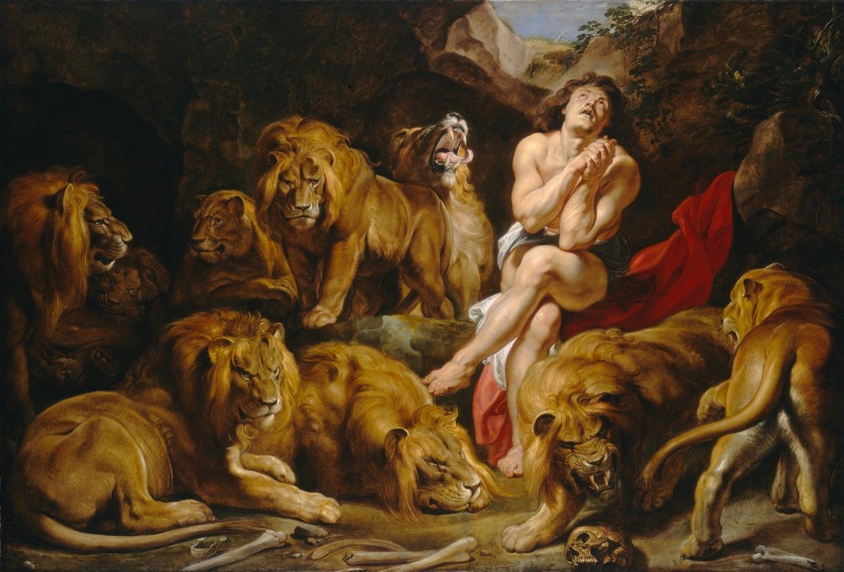 Daniel in the Lions'Den by Rubens