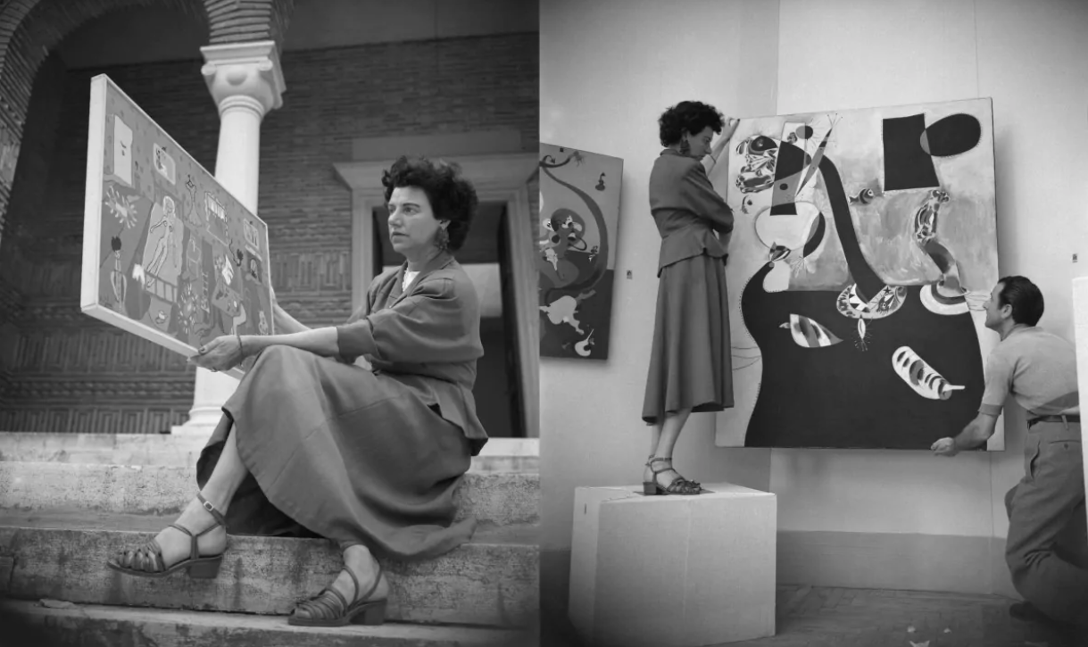 Peggy Guggenheim und ihre berühmte Sammlung „moderner“ Kunst im Peggy Guggenheim Museum in Venedig